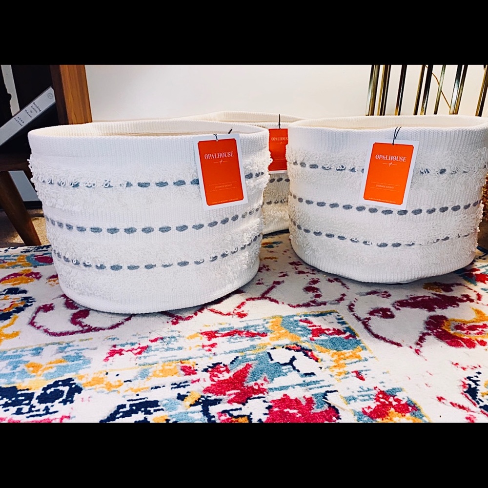 SOLD New Target Opalhouse baskets. Set of 3